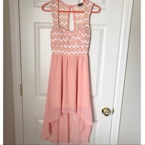 Deb dress coral pink